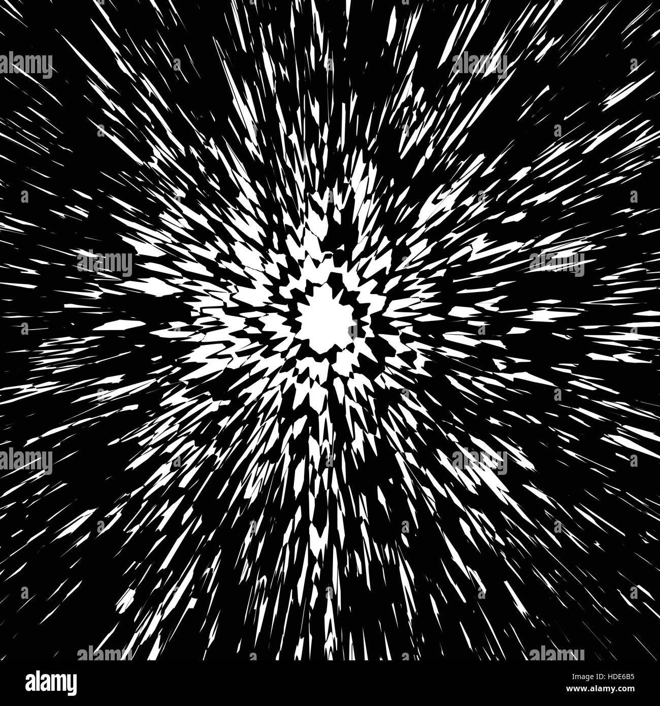 Radial Grunge spritzte, spritzte Nasslack-Effekt. Spritzwasser Tinte Element. Stock Vektor