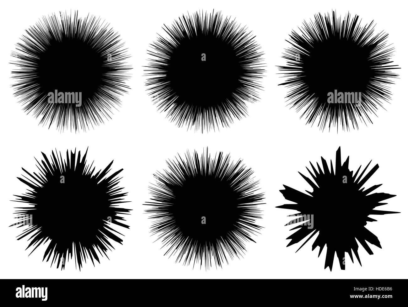 Radial Grunge spritzte, spritzte Nasslack-Effekt. Spritzwasser Tinte Element. Stock Vektor