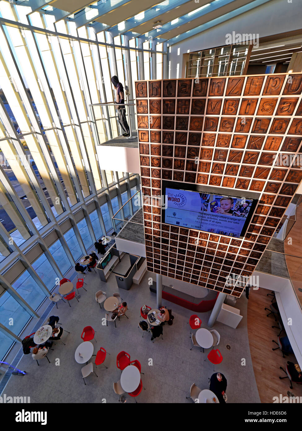 South Shields Bibliothek nationales Zentrum für das geschriebene Wort Stockfoto