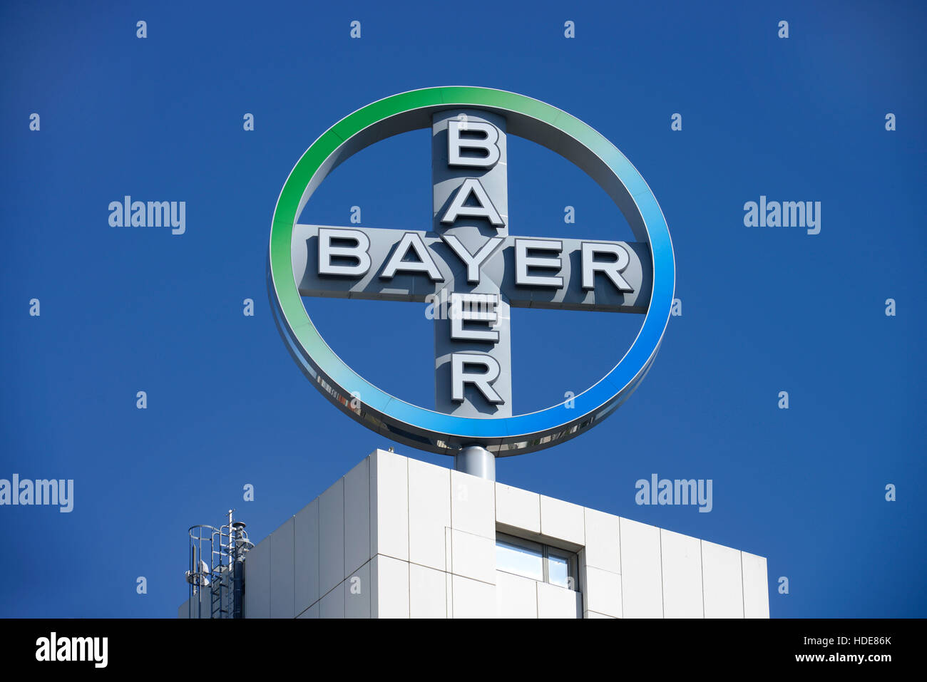 Bayer-Kreuz, Hardenberg-Hochhaus, Budapester Straße, Charlottenburg, Berlin, Deutschland Stockfoto