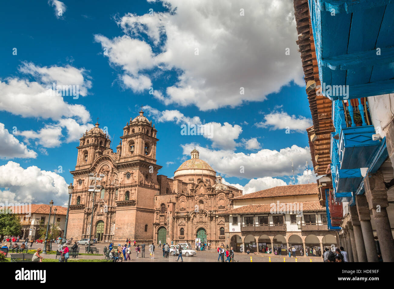 Templo De La Compania de Jesus Kirche in Cusco in Peru Stockfoto