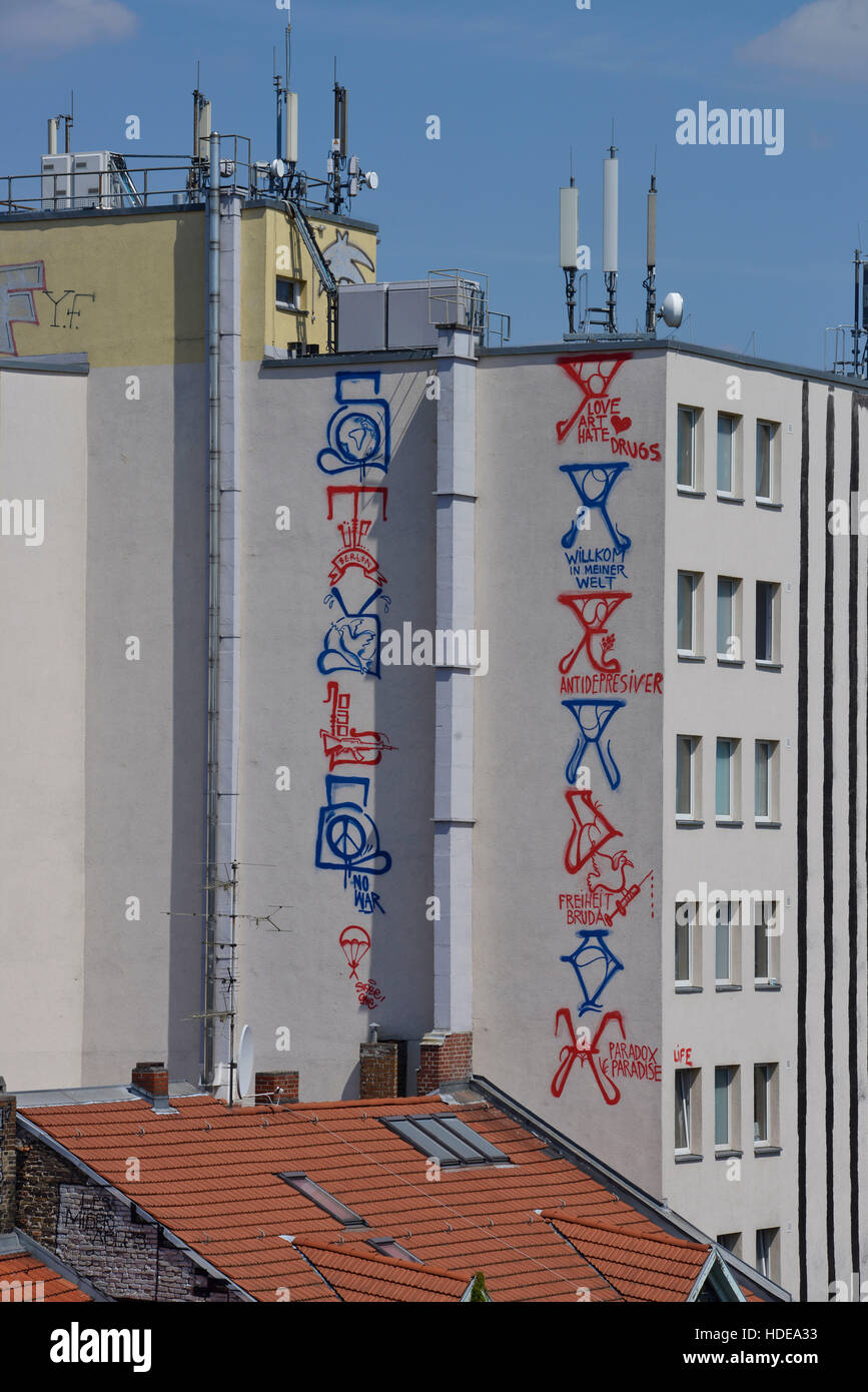 Wohnhaus, Neues Kreuzberger Zentrum, Kottbusser Tor, Kreuzberg, Berlin, Deutschland Stockfoto