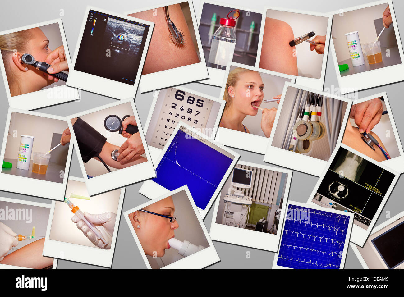 Medizinische Gesundheitsversorgung collage Stockfoto