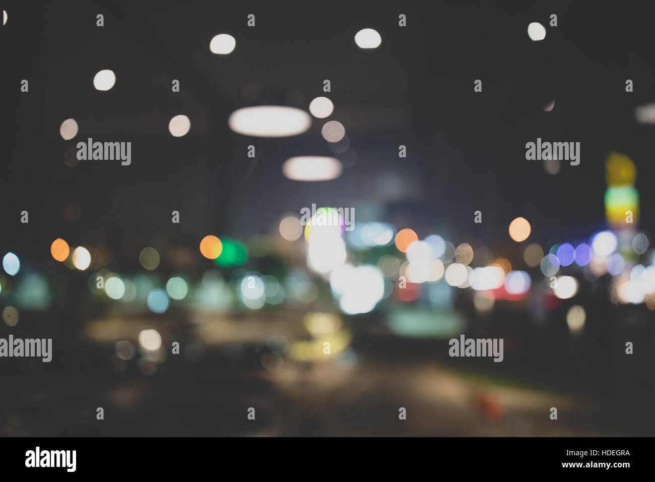 Vintage Film-Look von Restaurant oder eine Bar Hintergrund mit Bokeh. Stockfoto