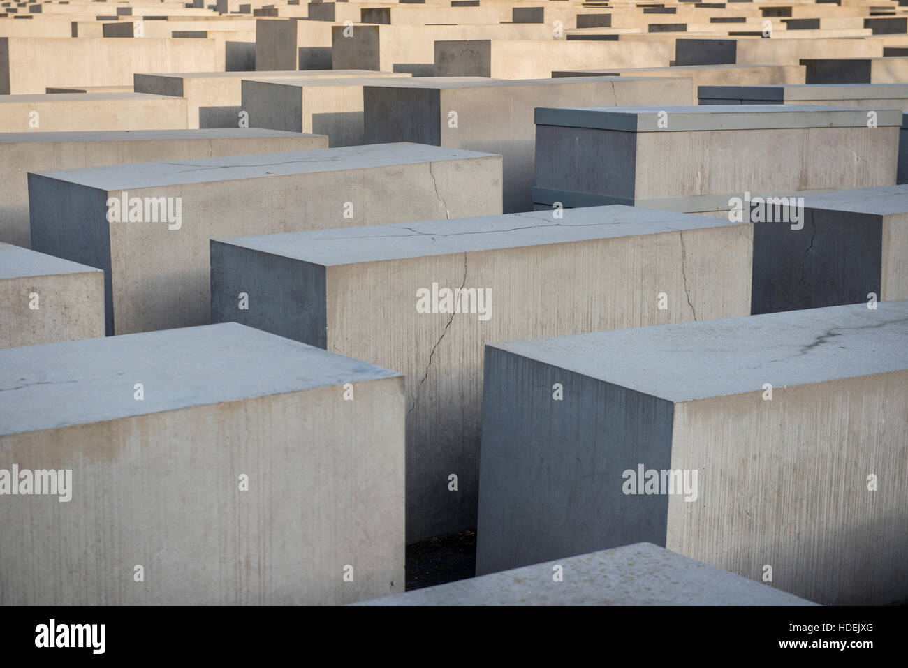 Das Denkmal für die ermordeten Juden Europas (auch bekannt als das Holocaust-Mahnmal) in Berlin, Deutschland Stockfoto
