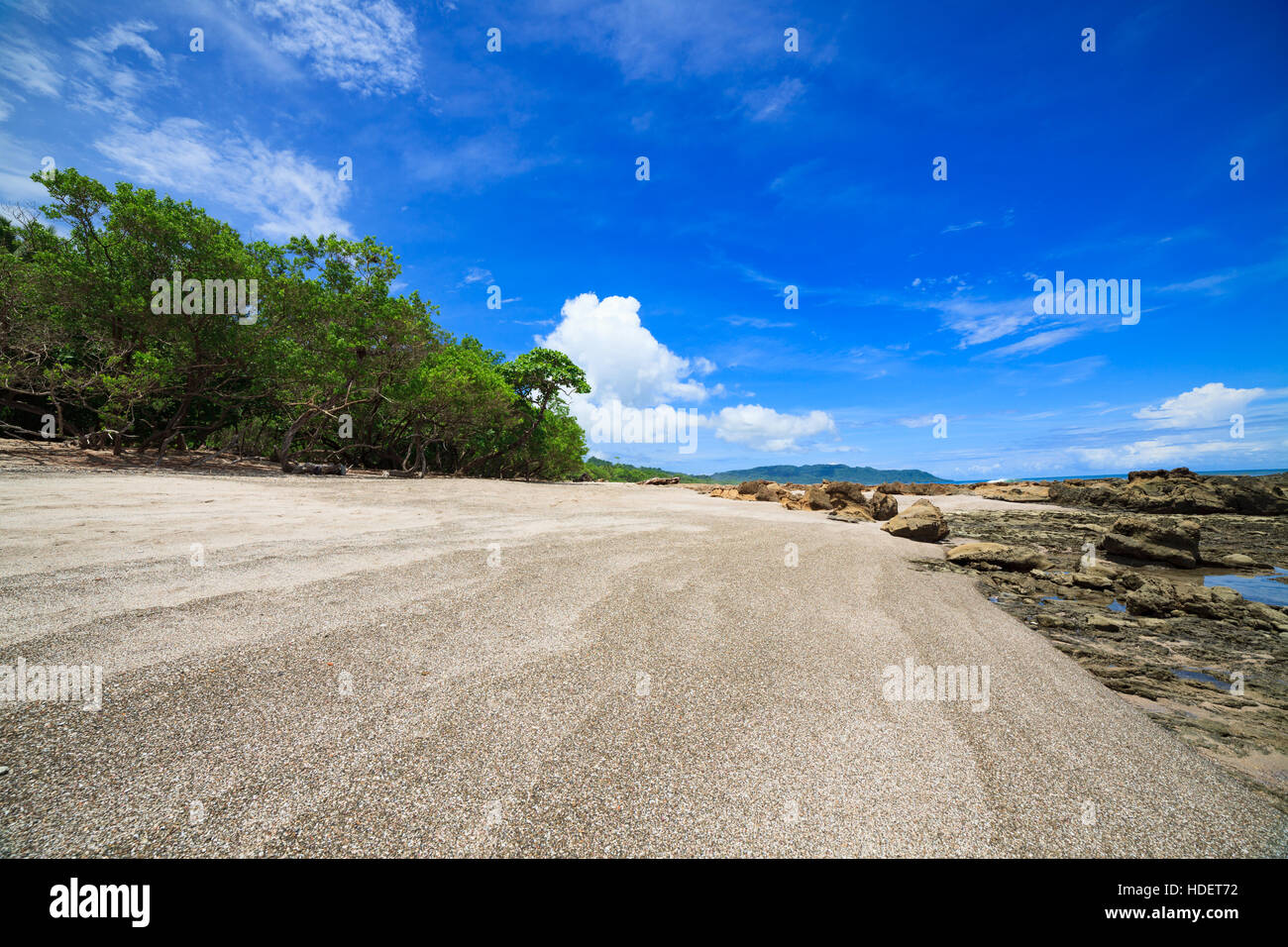Tropischer Strand von Santa Teresa Costa rica Stockfoto