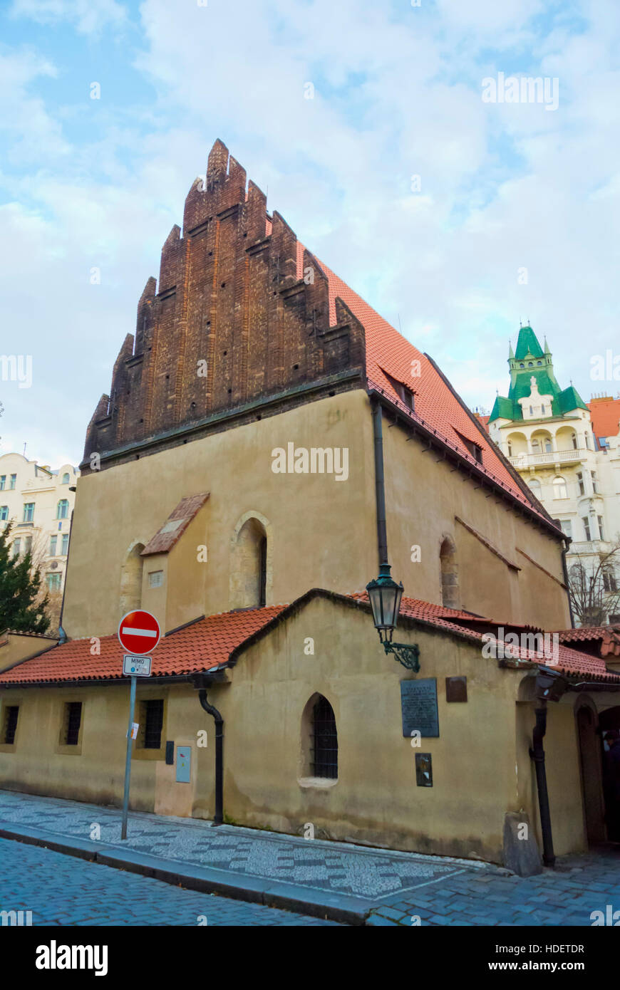 Staronova Synagoga, alte neue Synagoge, Josefov, jüdische Viertel, alte Stadt, Prag, Tschechische Republik Stockfoto