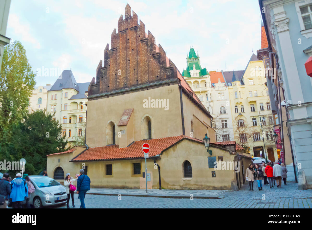 Staronova Synagoga, alte neue Synagoge, Josefov, jüdische Viertel, alte Stadt, Prag, Tschechische Republik Stockfoto