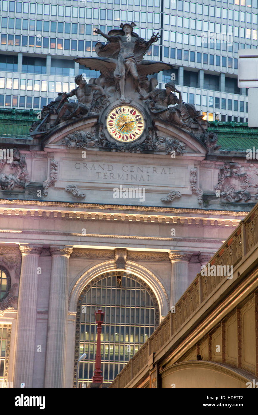 Grand central station exterior 42nd Street, Manhattan,New York City, United States of America. Stockfoto