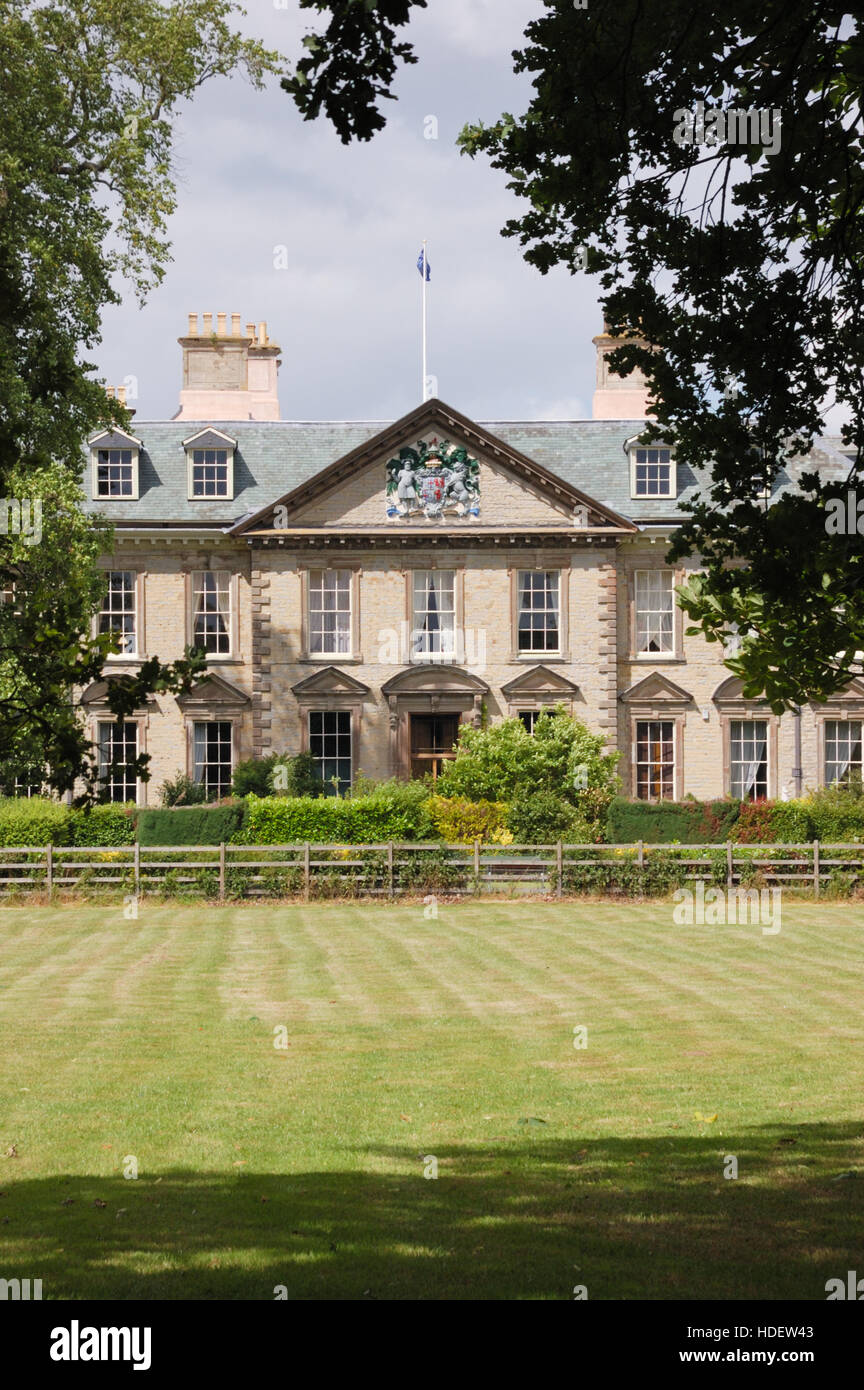 Wootton Hall im Gloucester Park in Wootten Wawen Stockfoto