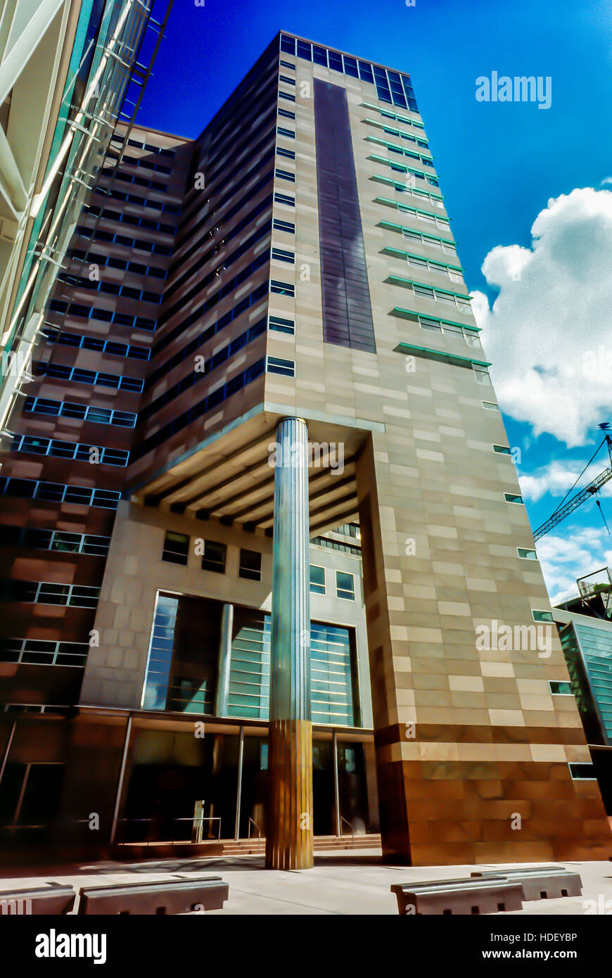 Wolkenkratzer in Den Haag, Holland. Stockfoto