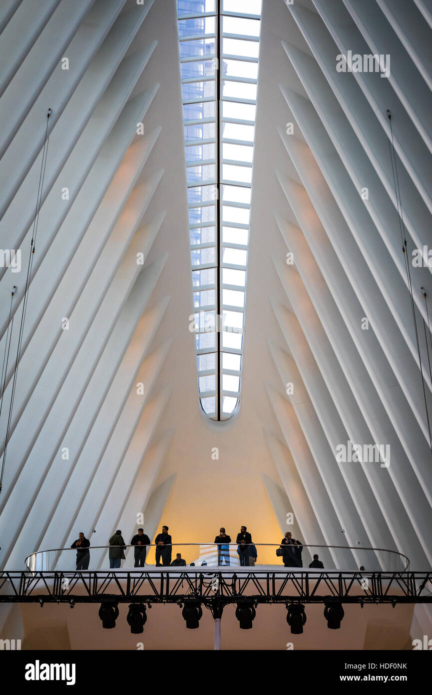 Westfield Shopping-Center in New York, World Trade Center Stockfoto
