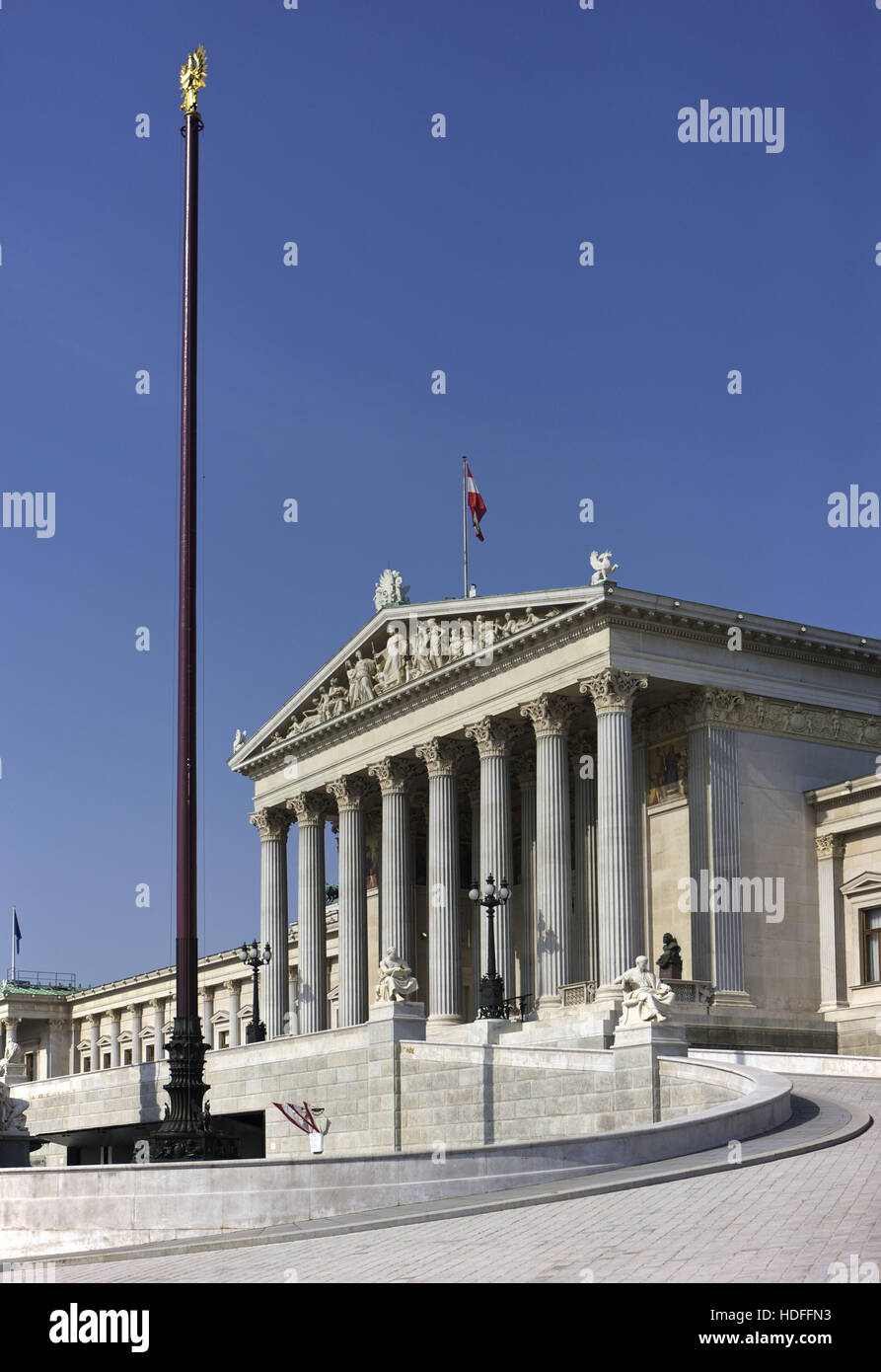 Parlament in Wien, Österreich, Europa Stockfoto