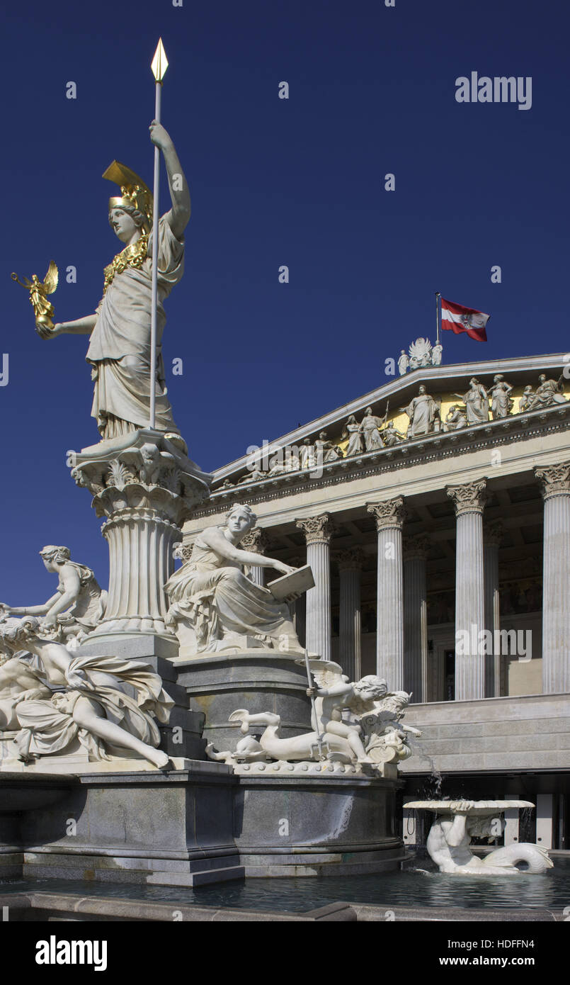 Parlament in Wien, Österreich, Europa Stockfoto