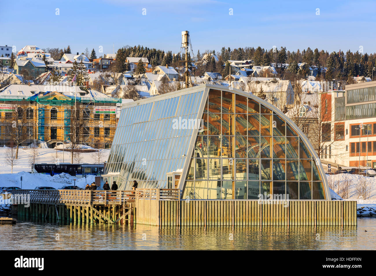 MS Polstjerna Museum Schiff, Tromso, Troms, Norwegen Stockfoto