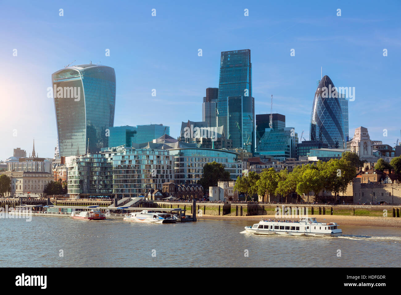 City of London eines der führenden der globalen Finanzwirtschaft Zentren Stockfoto