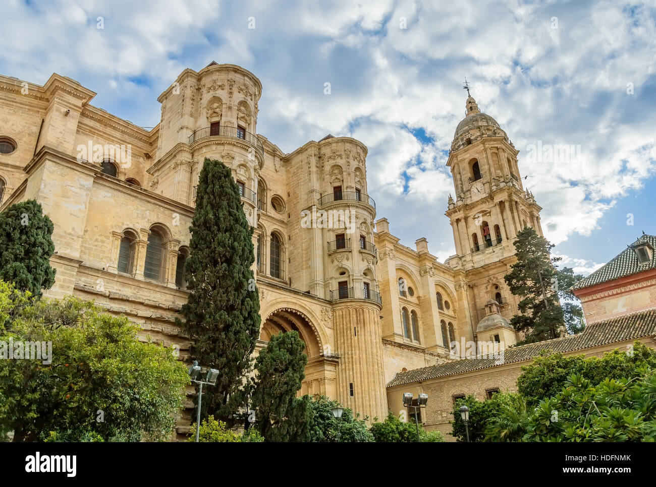 Malaga Kathedrale Nuestra Señora De La Encarnación - unsere Liebe Frau der Menschwerdung - in Andalusien, Spanien Stockfoto