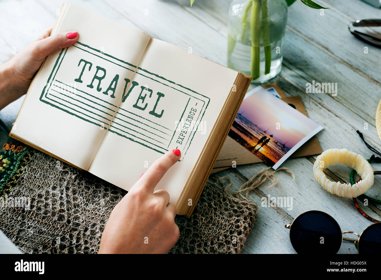 Ferien Urlaub Reisen Reiseziel Tourismus-Konzept Stockfoto