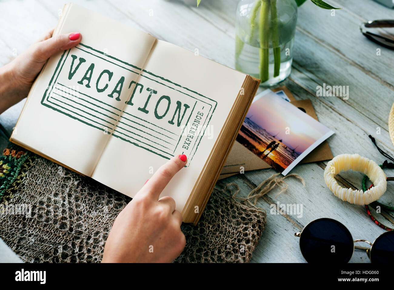 Ferien Urlaub Reisen Reiseziel Tourismus-Konzept Stockfoto