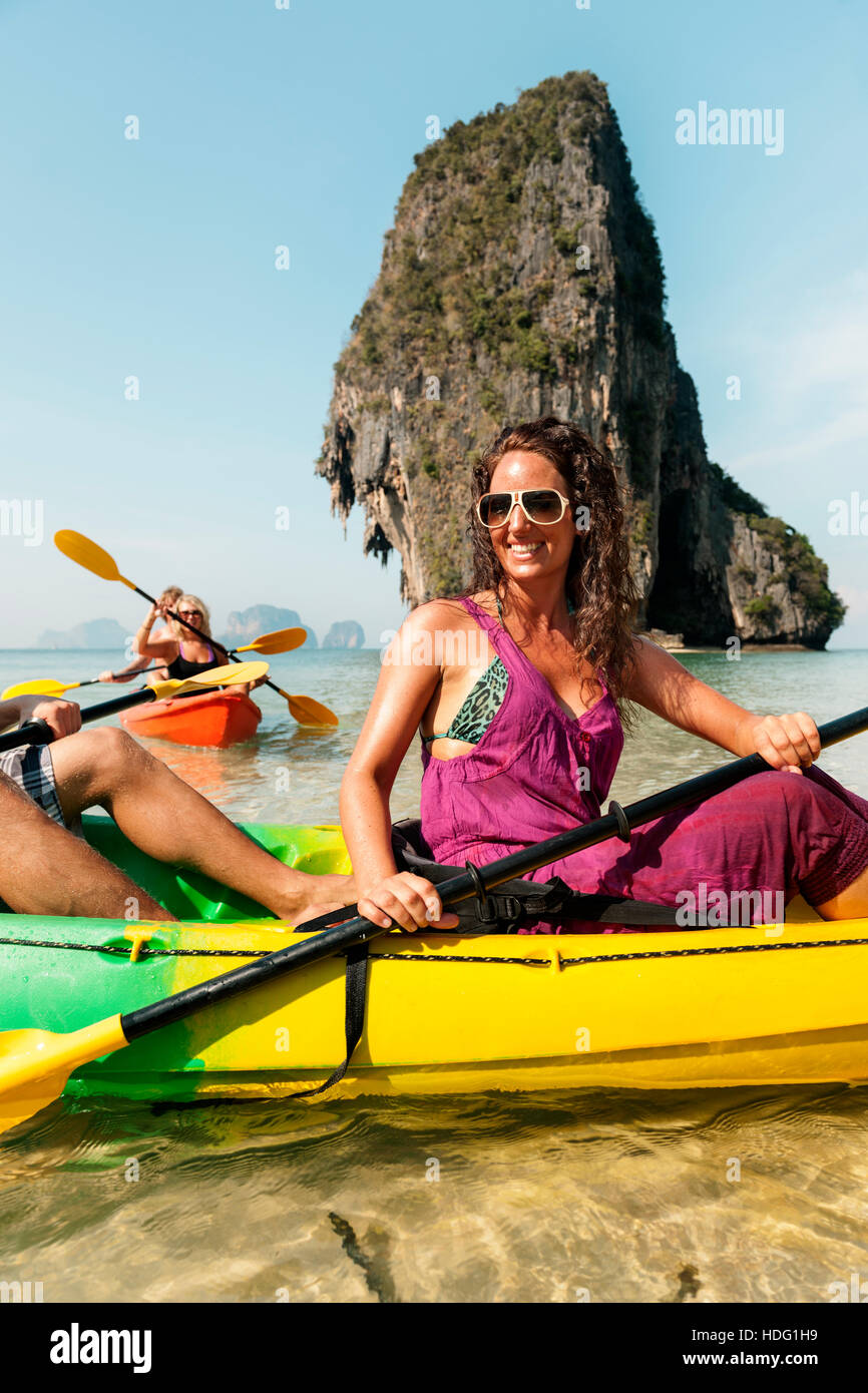 Kajak tropischen Urlaub Reise touristischen Boot-Konzept Stockfoto