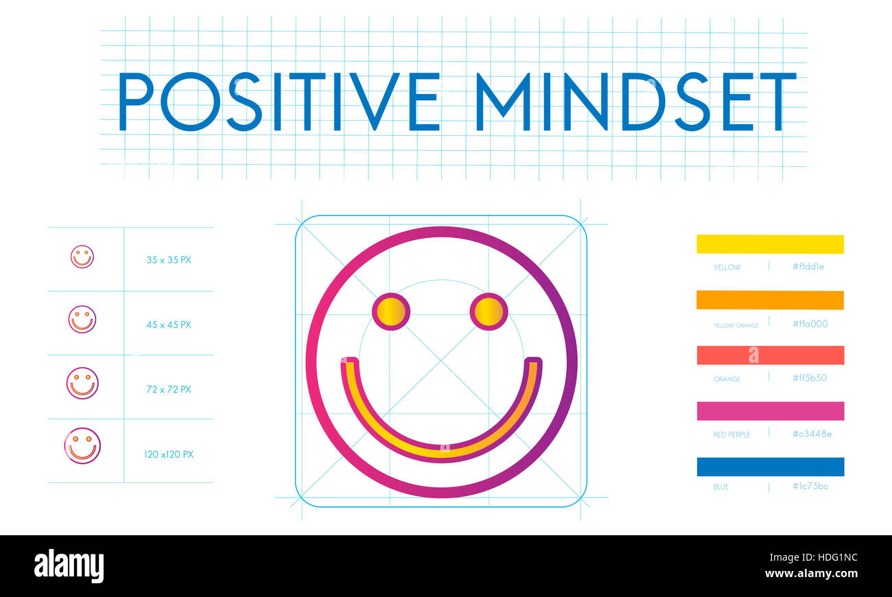 Positives Denken Glück-Lifestyle-Konzept Stockfoto