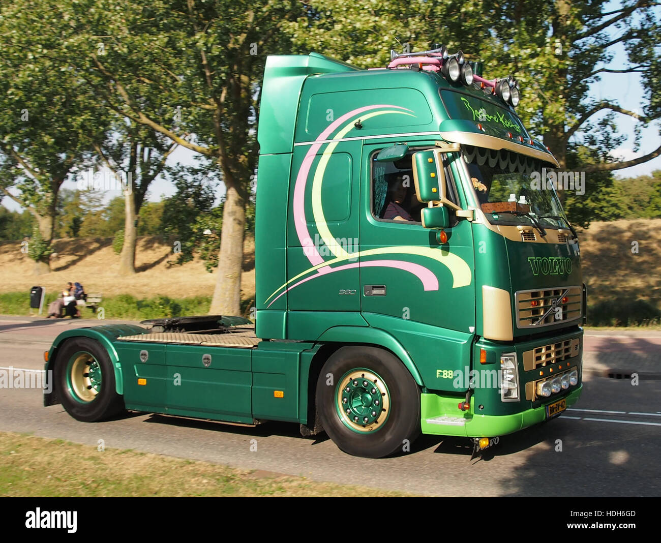 Volvo Lkw, Bertino Kooter Truckrun 2016 pic2 Stockfoto