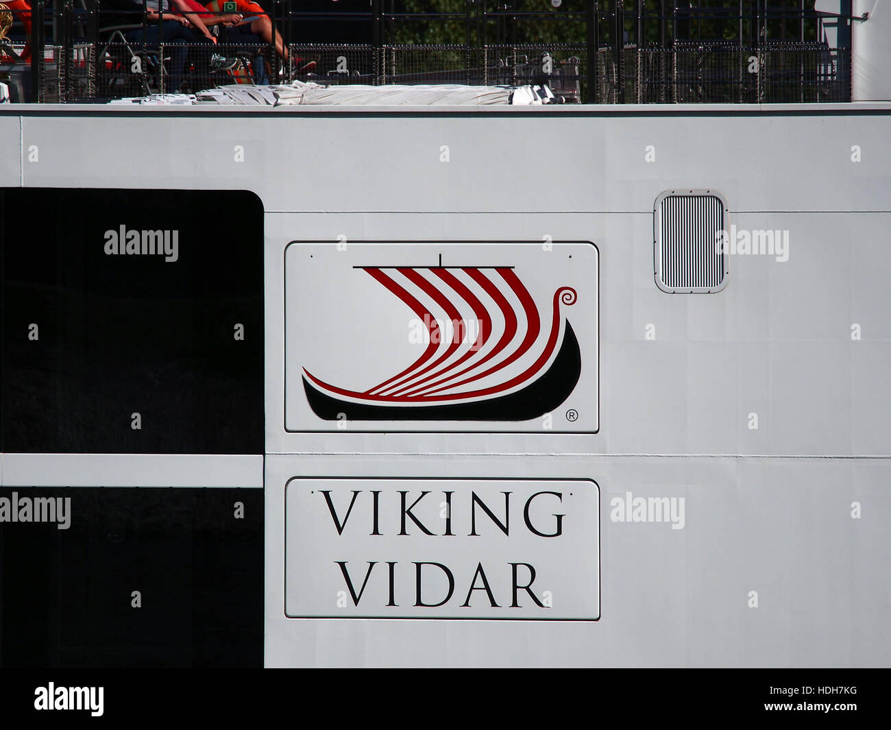 Vidar Viking (Schiff, 2015) ENI 07002019 auf dem Rhein bei Oberwesel pic7 Stockfoto