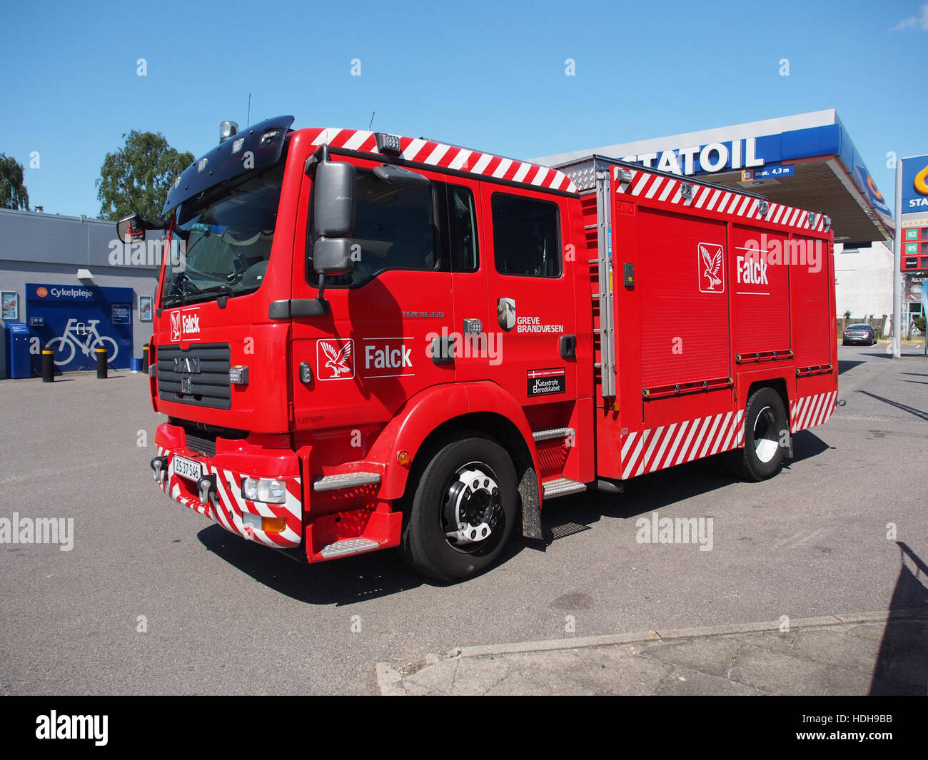 MAN TGM 18.330 Falck Greve Brandvaesen, Unit 1-27 1809 pic2 Stockfoto