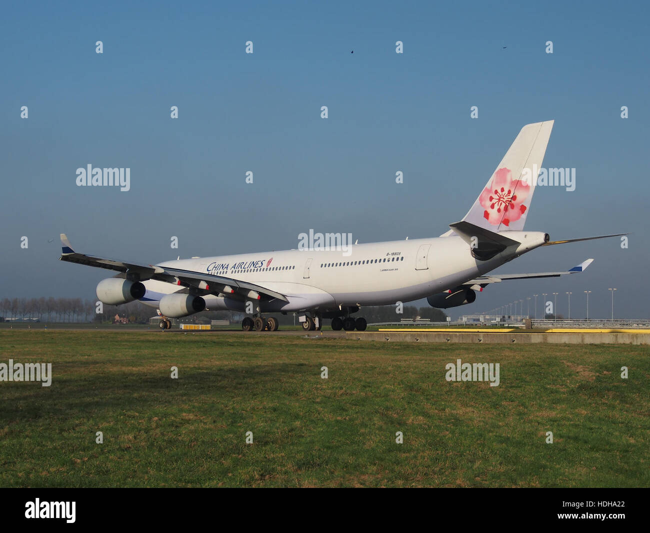 B-18805 (Flugzeuge) China Airlines Airbus A340-313 - Cn 415 am Schiphol pic6 Stockfoto