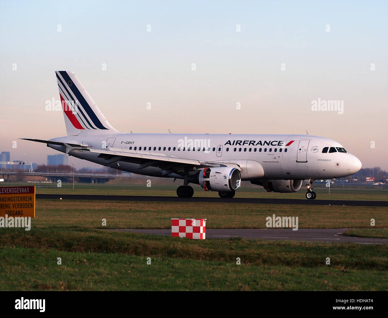 F-GRHY Airbus A319-111 (Cn 1616) Air France am Schiphol pic1 Stockfoto