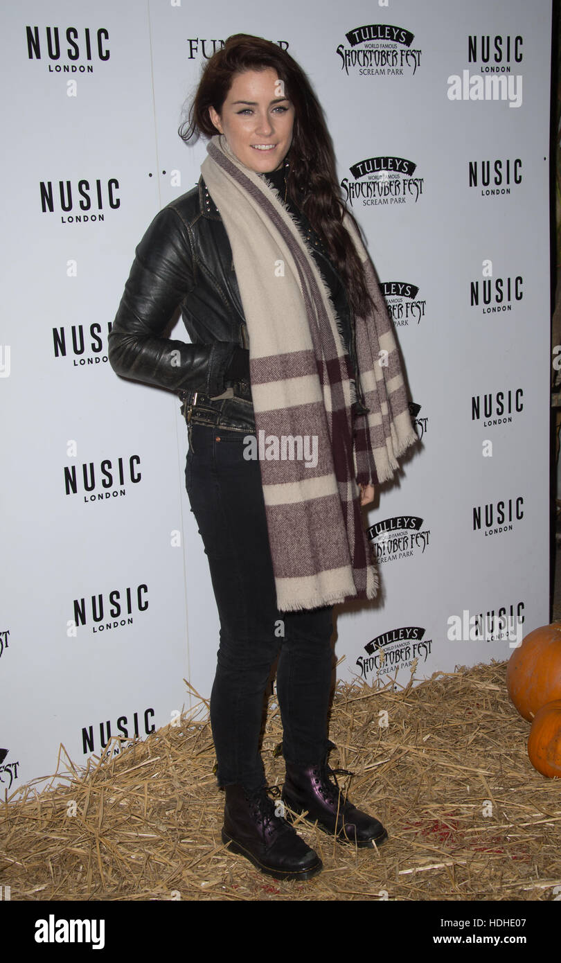 Shocktober Fest auf der Tulleys Farm - drücken Sie die Nacht mit: Lucie Jones wo: Crawley, Vereinigtes Königreich bei: 7. Oktober 2016 Stockfoto