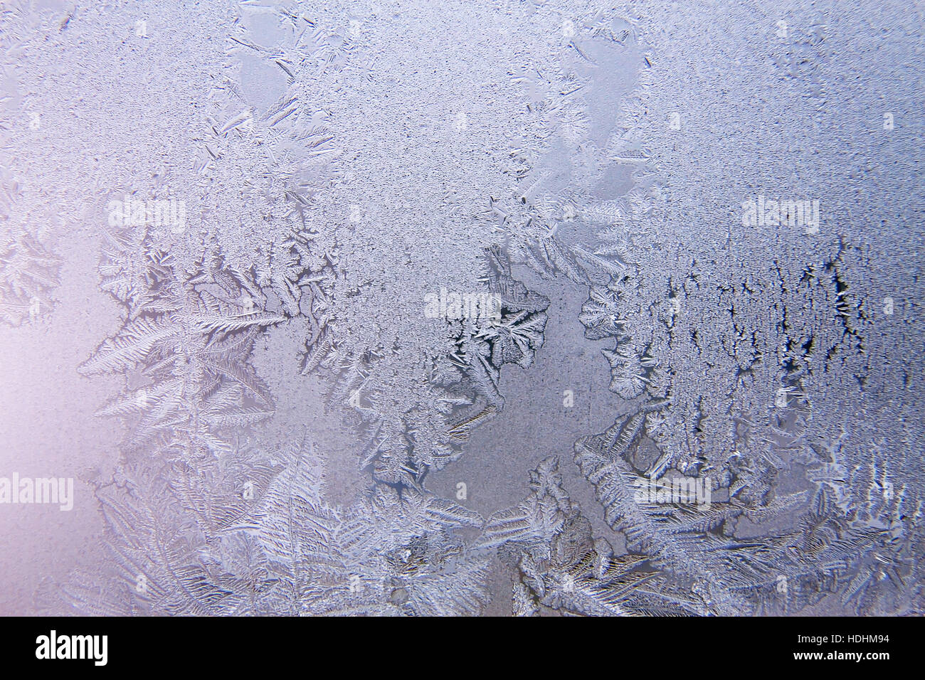 Mattiertes Glas Textur Hintergrund. Winter, kaltes Wetter-Konzept Stockfoto
