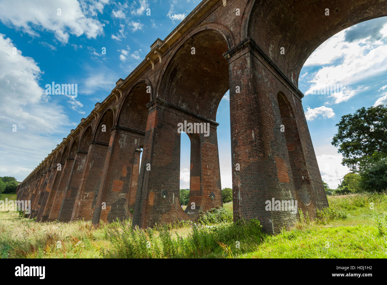 Ouse Valley Viadukt in der Nähe von Balcombe, West Sussex, England. Stockfoto