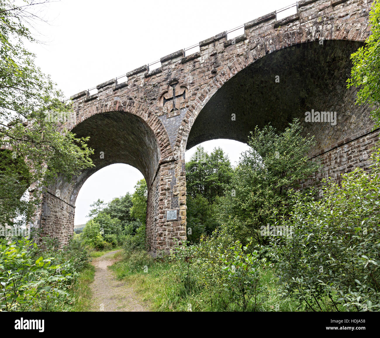 Kielder Eisenbahnviadukt erbaut 1862 als eine sieben Skew Arch Brudge, Northumberland, England, UK Stockfoto