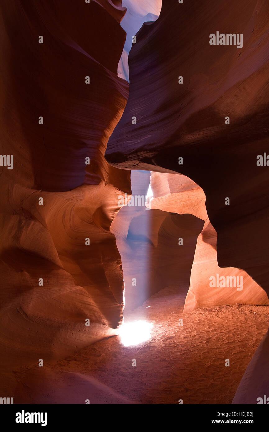 Eine schöne Aufnahme der Antelope Canyons in Arizona, USA. Stockfoto