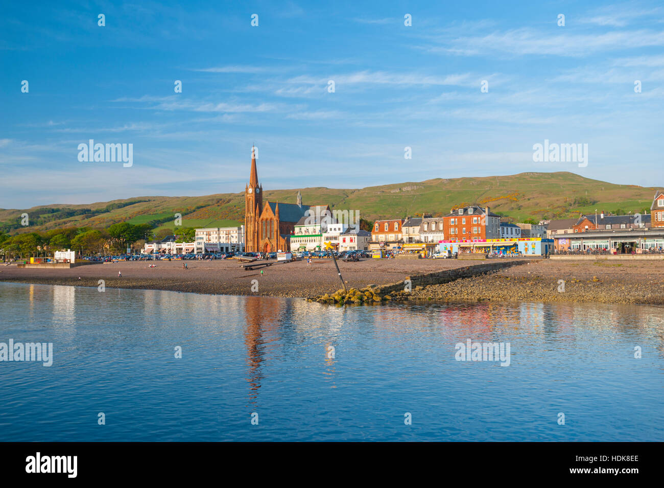 Largs auf dem Clyde coast Ayrshire. Stockfoto
