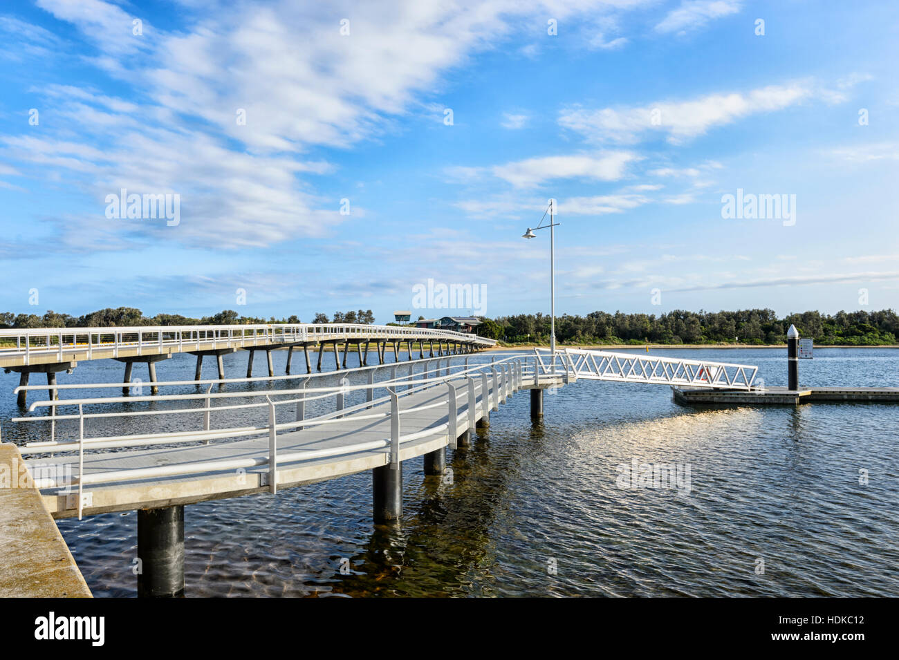 Ansicht des Cunninghame Arm Brücke, Lakes Entrance, Victoria, VIC, Australien Stockfoto