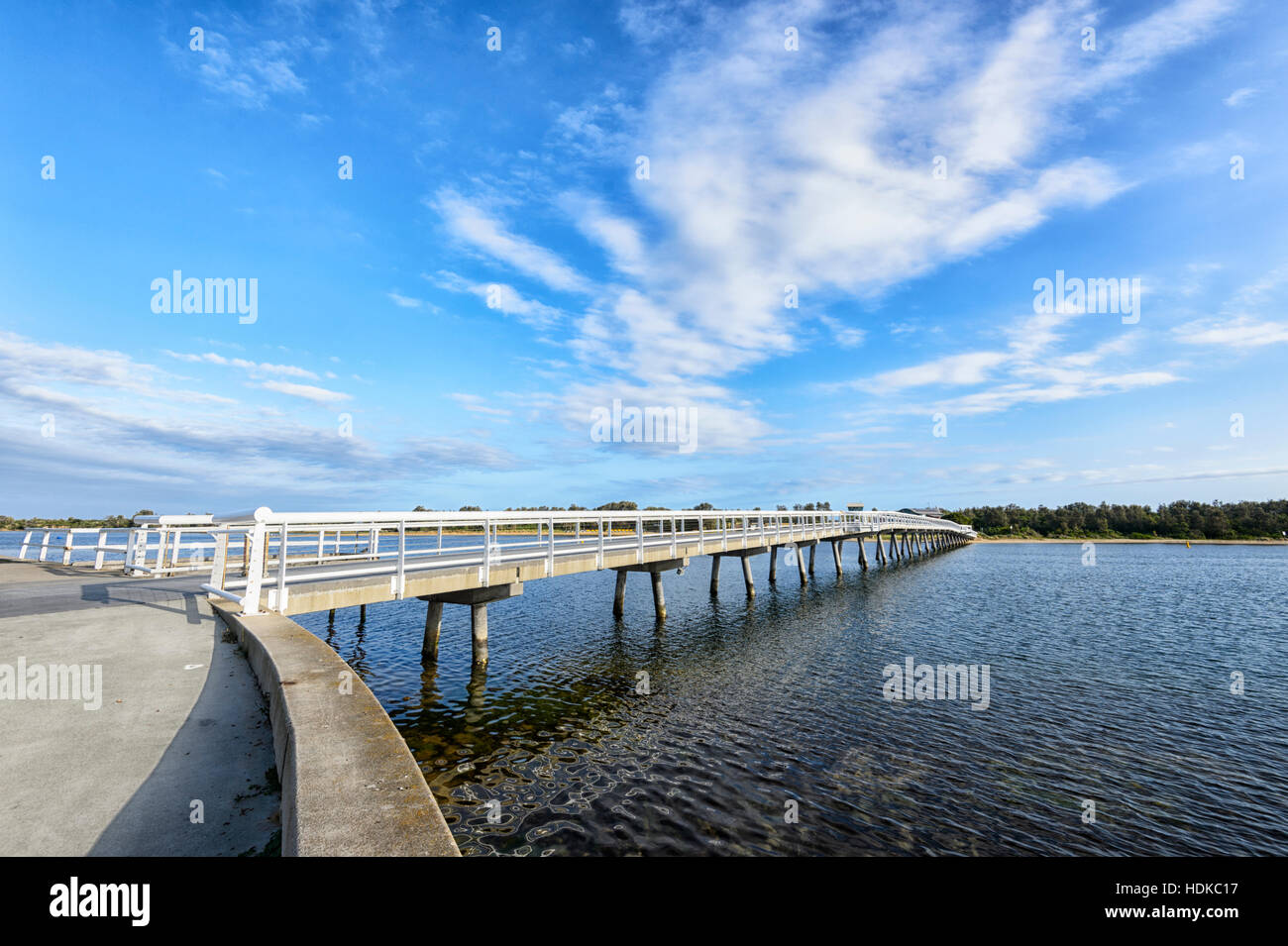 Ansicht des Cunninghame Arm Brücke, Lakes Entrance, Victoria, VIC, Australien Stockfoto