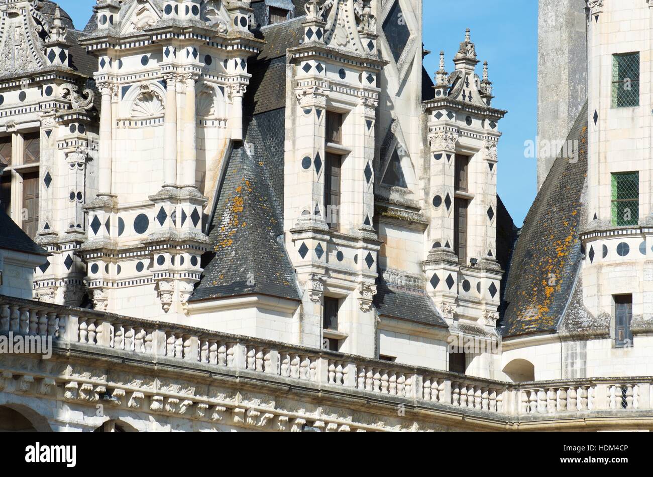 Schloss Chambord, Loiretal, Frankreich. Gebaut als Jagdschloss für