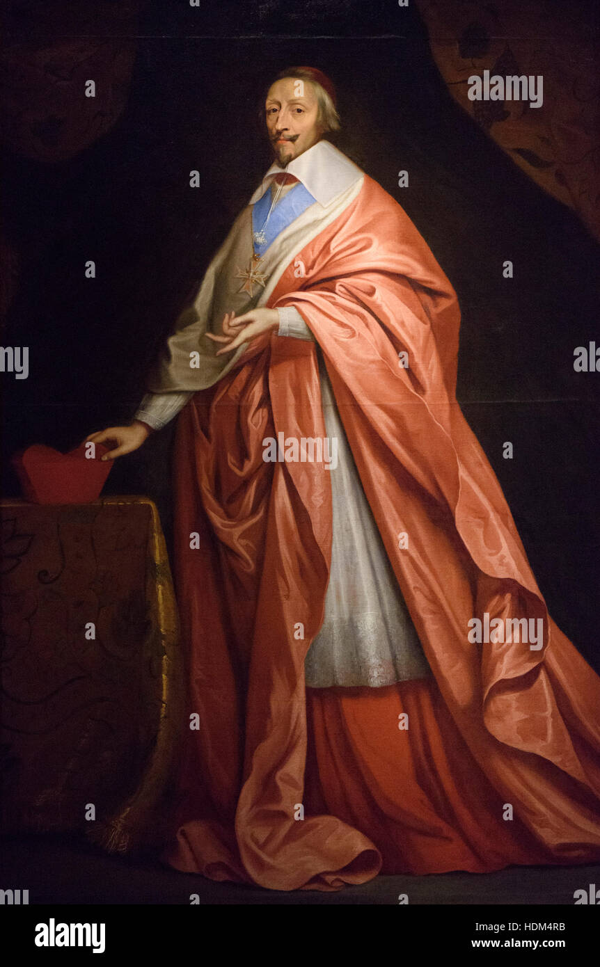 Porträt von Kardinal Richelieu (1585-1642), ca. 1650. Stockfoto