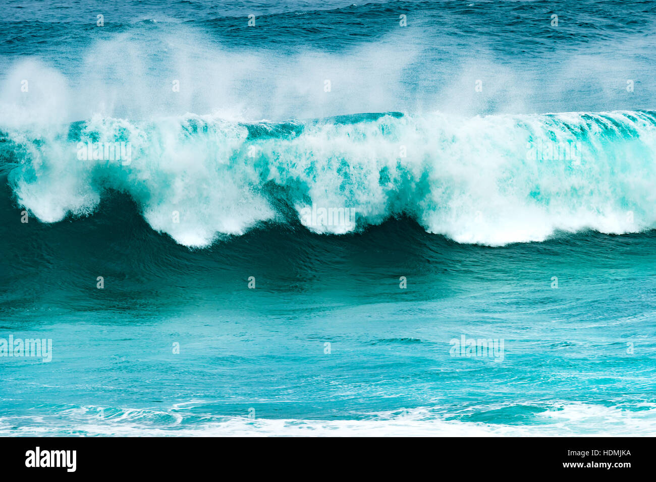 Große Welle des Indischen Ozeans. Gris Gris Strand. Mauritius Stockfoto