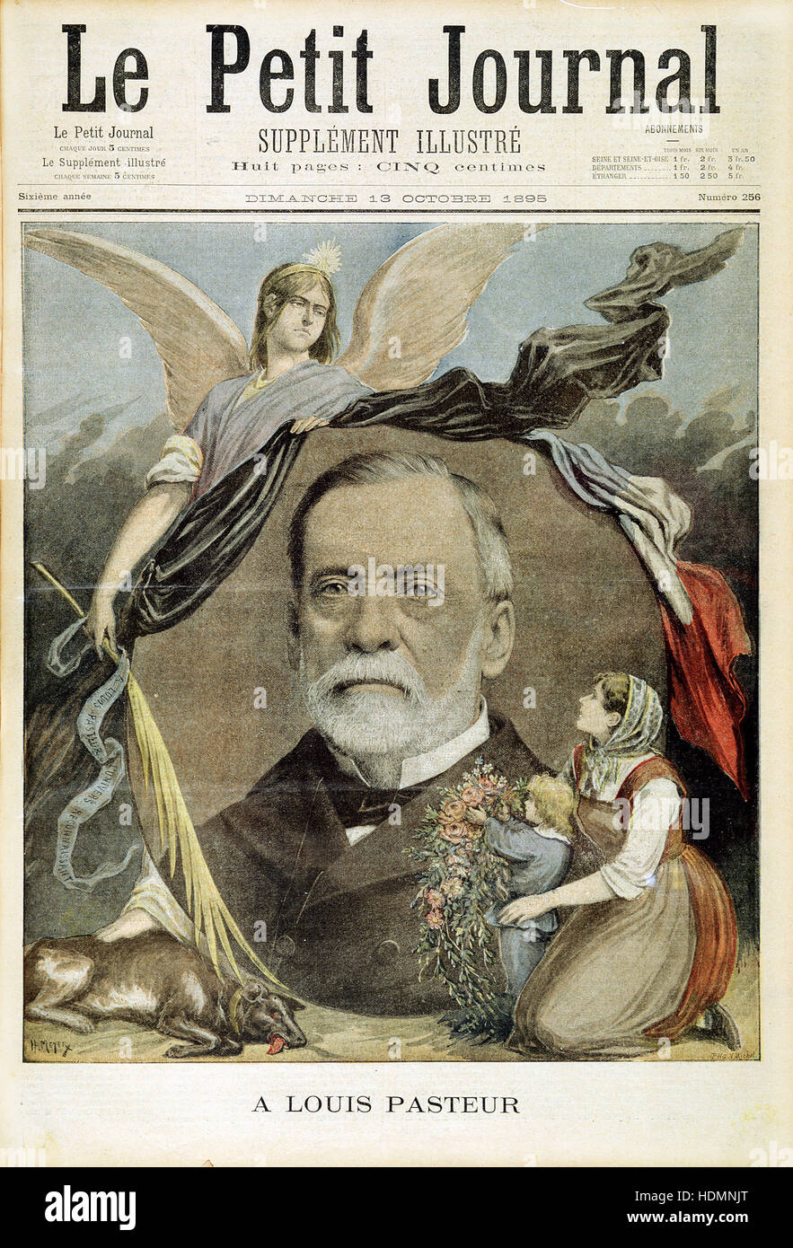 "Le Petit Journal" Hommage an Louis Pasteur (1822-95) Stockfoto