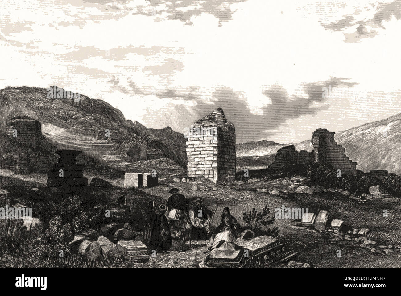 Ephesus, Illustration für La Terre-Sainte et Les Lieux Illustrés par Les Apôtres von Adrien Egron, 1837 Stockfoto