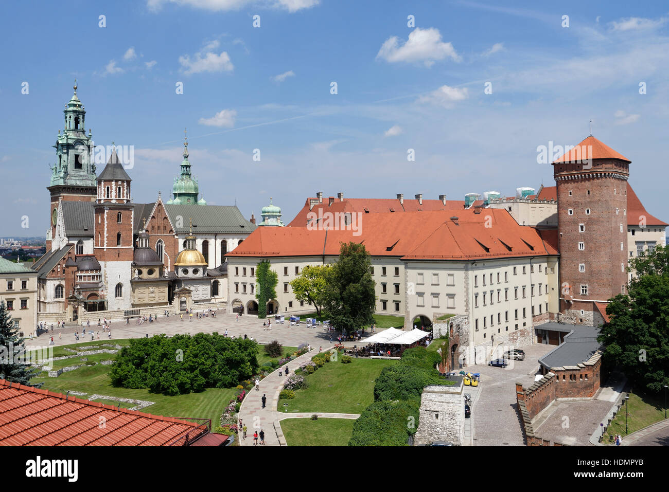 Schloss Wawel, Krakau, Polen Stockfoto