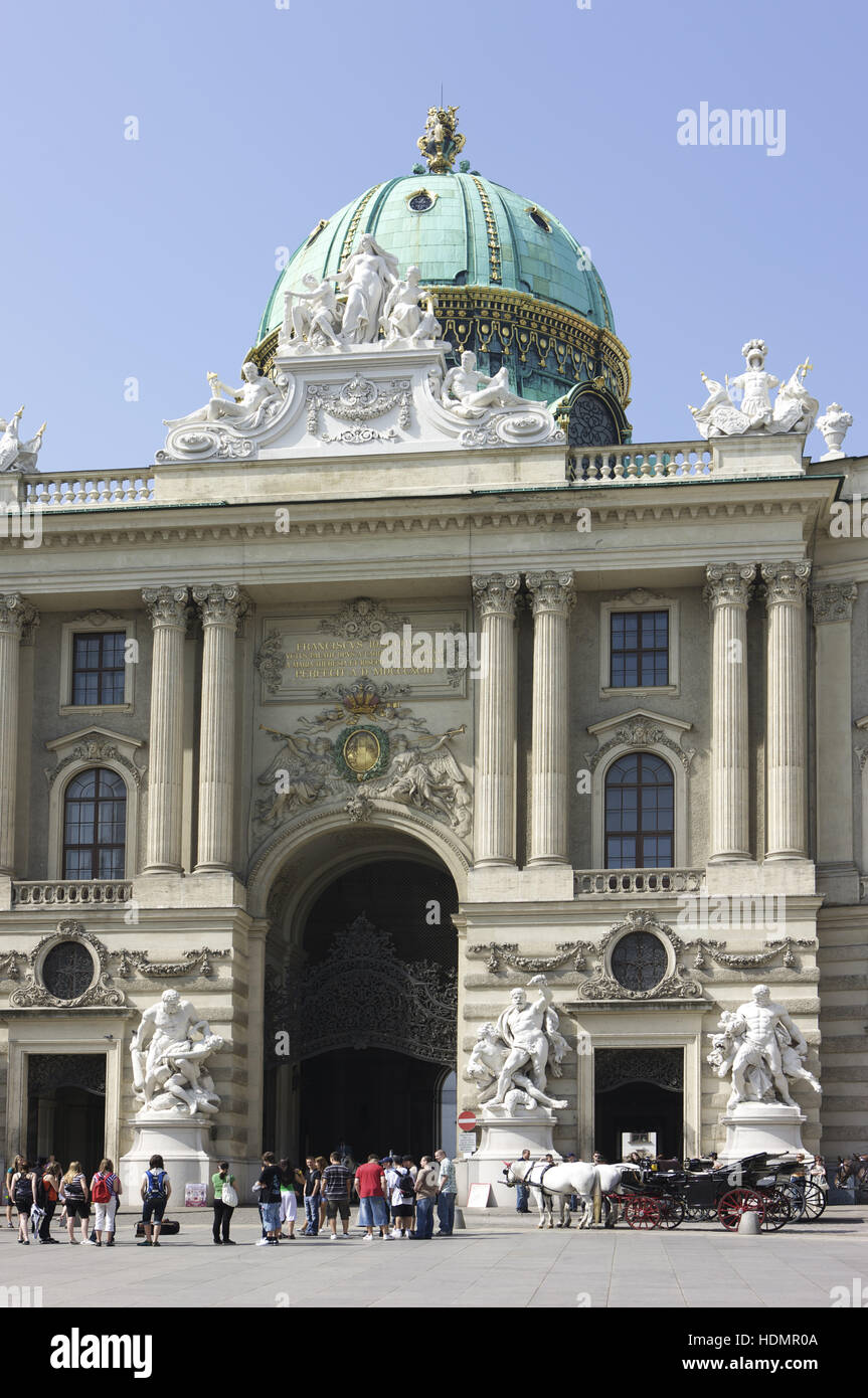 Michaelertrakt am Michaelerplatz Square, Hofburg Hofburg, Wien, Österreich, Europa Stockfoto