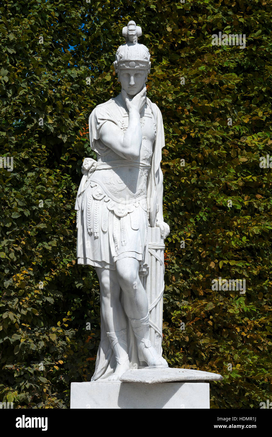 Barockplastik, Quintus Fabius Maximus Cunctator, Schloss Schönbrunn, Schönbrunn, Wien, Österreich Stockfoto