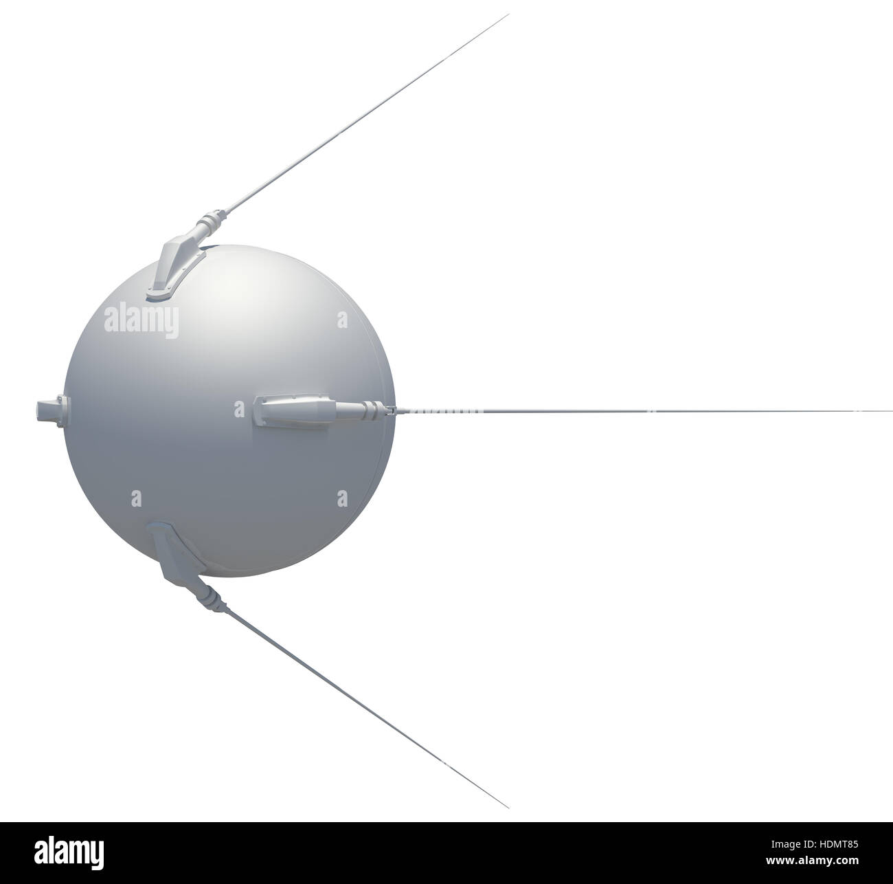 Earth Satelliten Sputnik. 3D illustration Stockfoto
