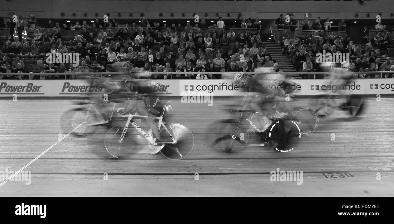 Lee Valley VeloPark, London, UK. 3. Dezember-2016.Revolution-Track-Serie, Champions League Runde 2. Stockfoto