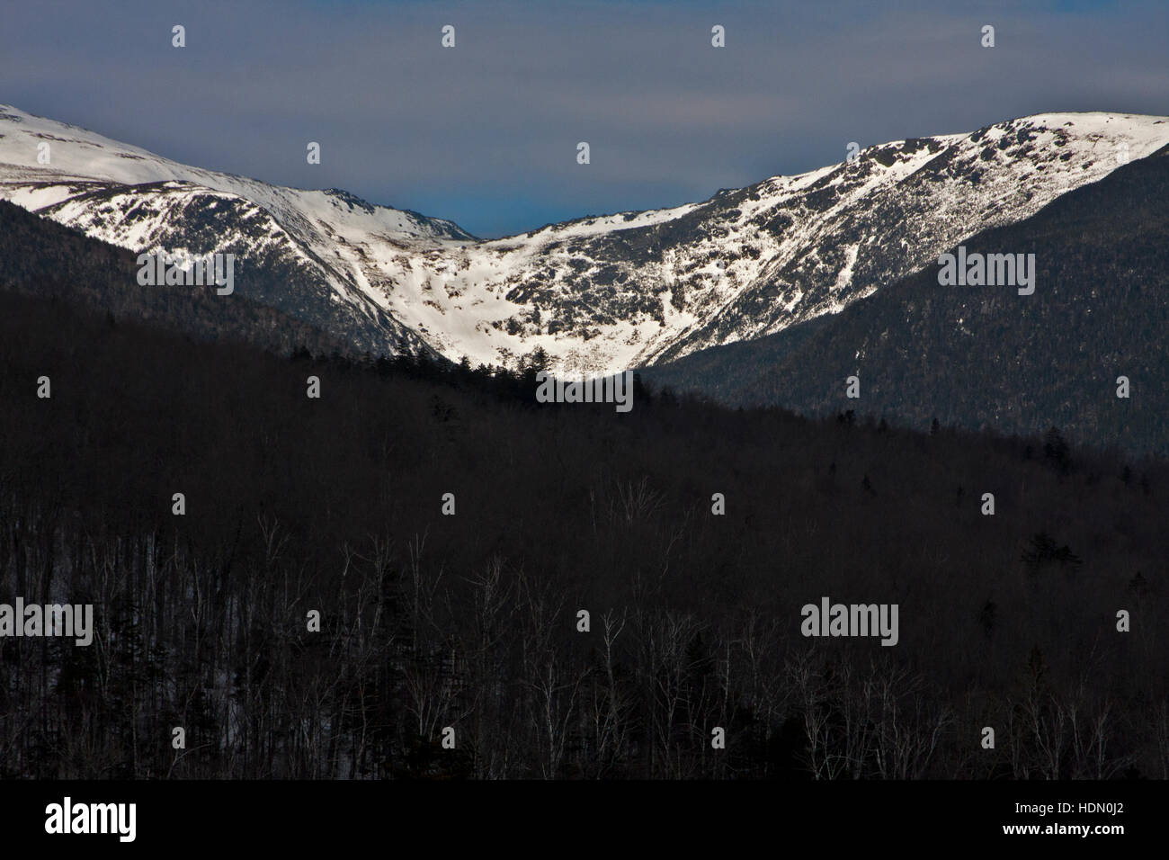 Mount Washington Valley, New Hampshire, Great Glen Outdoor-Center, Mt Jefferson,-große-Bucht Wildnis, Mount Adams Stockfoto