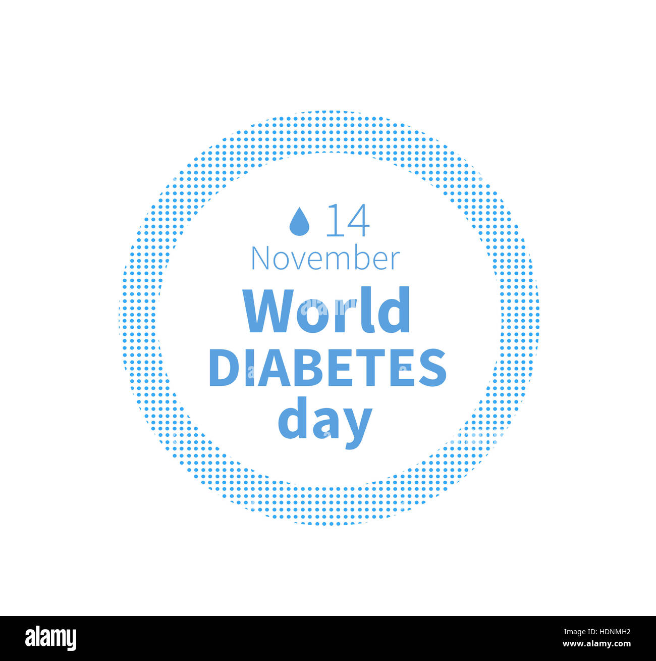 Welt-Diabetes-Tag, 14. november Stockfoto